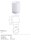 Spare cup for brush holder, Plastic, Polished, White, 7 x 7 x 9.1 cm (PHP-567659)