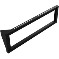 Washbasin console with towel holder, 490 mm, max load 50 kg, left, black, Steel