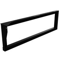 Washbasin console with towel holder, 490 mm, max load 50 kg, right, black, Steel