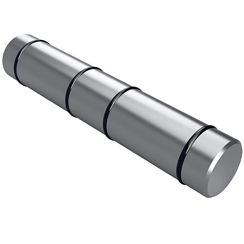 Straight connection ⌀23 mm, Stainless Steel, Polished