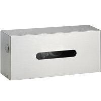 Paper tissue dispensers, stainless steel, matt, Brushed