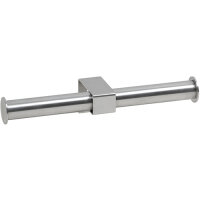 Toilet paper holder, double, stainless steel, matt,...