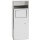 Recessed waste bin with storage shelf, stainless steel, matt, Brushed