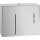 Paper towel dispenser with soap dispenser, stainless steel, matt, Brushed