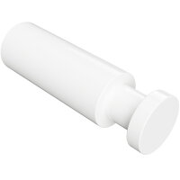 Kleiderhaken, 55 mm, Messing, Lackiert, Bianco