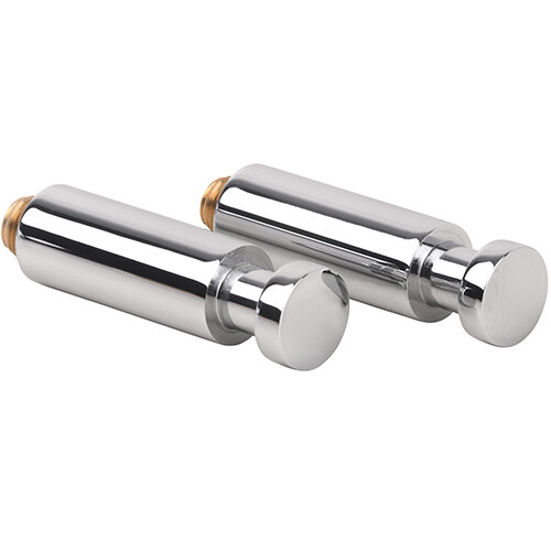 Hook 55 mm - pair, Brass, Chrome, Modern