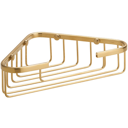 Corner shower shelf, Brass, PVD Matt, Deluxe Cashmere