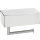 Toilet paper holder, with box, stainless steel, brushed, Silver