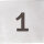 Numeral Door Sign Matt Stainless Steel Square 75x75 mm - 3M Self-Adhesive