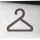 Changing Room Pictogram Polished Stainless Steel Square 75x75 mm - 3M Self-Adhesive