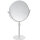 Kosmetikspiegel, ø 200 mm, teleskopisch, freistehend, Messing, Lackiert, Bianco