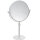 Kosmetikspiegel, ø 200 mm, teleskopisch, freistehend, Messing, Lackiert, Bianco