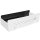 Shower shelf, with squeegee, white, Zinc Alloy, Painted, Modern
