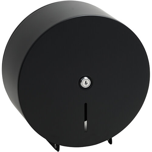 Papierrolenspender JUMBO Ø 260 mm, schwarz, Edelstahl, Lackiert