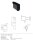 Single robe hook, Zinc Alloy, Painted, Gaia Schwarz, Black