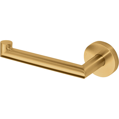 Toilet paper holder, left, Brass, PVD Matt, Deluxe Cashmere