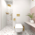 Toilet paper holder, left, Brass, PVD Matt, Deluxe Cashmere