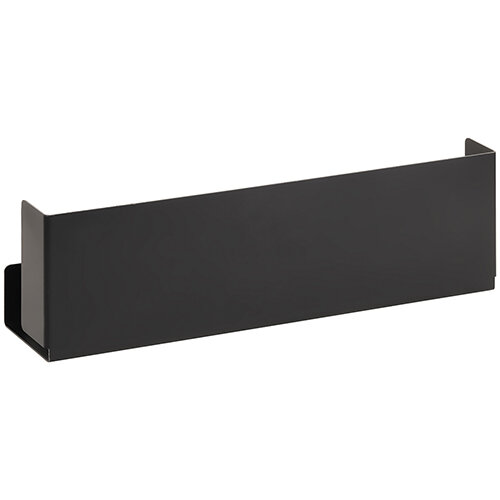 Regalkorb, 400 mm, Edelstahl, schwarz, Lackiert, Living