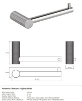 Toilettenpapierhalter, poliert, Silber, Edelstahl, Chrom, Refina