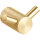 Double robe hook, matt, light gold, Brass, PVD Matt, Aureum