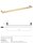 Handtuchhalter, matt, Hellgold, Edelstahl, PVD Matt, Lumina