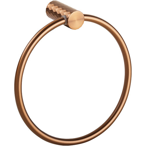 Handtuchring, matt, Gold Kupfer, Messing, PVD Matt