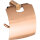 Toilet paper holder, with cover, matt, gold copper, Stainless Steel, PVD Matt