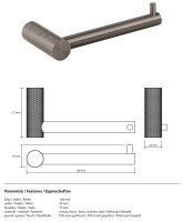 Toilet paper holder, Stainless Steel, PVD Matt, Palladium