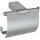 Toilet paper holder, with cover, Brass, Matt