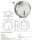 Papierrollenhalter JUMBO Ø 296 mm, Relief, Edelstahl, Matt