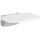 Shower seat, folding, polished, plastic white
