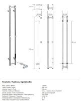 Heated towel rail PILLAR 2, 1180 mm, bar, 61W, stainless steel, polished, Silver