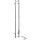 Heated towel rail PILLAR 2, 1180 mm, bar, 61W, stainless steel, polished, Silver