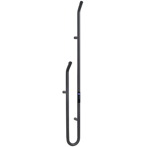 Heated towel rail AXIS, 1180 mm, bar, 47W, stainless steel, black, Comaxit