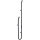 Heated towel rail AXIS, 1180 mm, bar, 47W, stainless steel, black, Comaxit