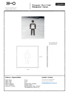 Gentlemens WC Pictogram Polished Stainless Steel Square 75x75 mm - 3M Self-Adhesive
