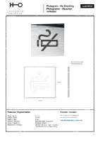 No Smoking Door Sign Polished Stainless Steel Square 75x75 mm - 3M Self-Adhesive