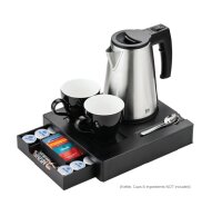 Emberton Lavenham Drawer Welcome Tray with Malvern 0.5L Kettle Black