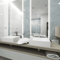 Toilet Paper Holder with Cover Square