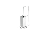 Free Standing Toilet Brush Holder Square