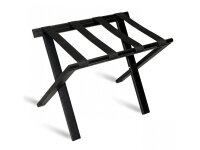 Wooden Luggage Rack without Back Support black