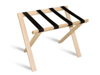 Wooden Luggage Rack without Back Support natur