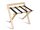 Wooden Luggage Rack with Back Support natur