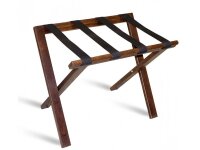 Wooden Luggage Rack without Back Support walnut