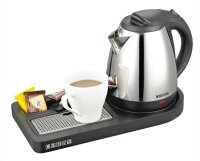 Hospitality tray and kettle CORBY Compact - black