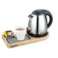 Hospitality Tray and Kettle CORBY Compact - light wood