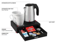 Hospitality Tray and Kettle CORBY with Drawer