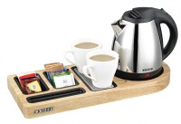 Hospitality Tray and Kettle CORBY Buckingham - light wood