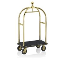 Luggage Trolley BIRDCAGE ø 50 mm Gold with Black Carpet