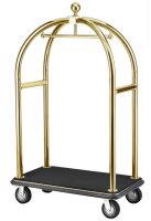 Kofferwagen BIRDCAGE ø 50 mm Goldfarbig mit schwarzem Teppich